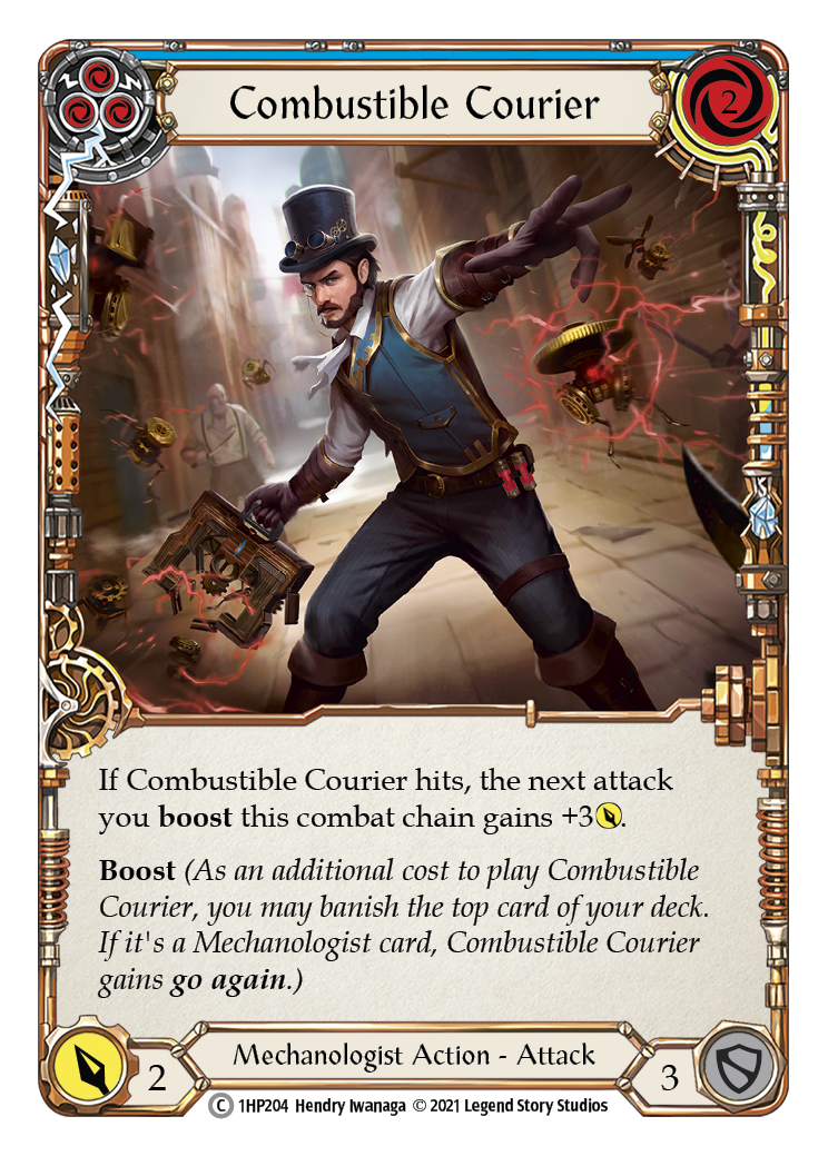 Combustible Courier (Blue) [1HP204] | Galactic Gamez