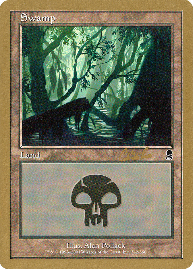 Swamp (cr342) (Carlos Romao) [World Championship Decks 2002] | Galactic Gamez