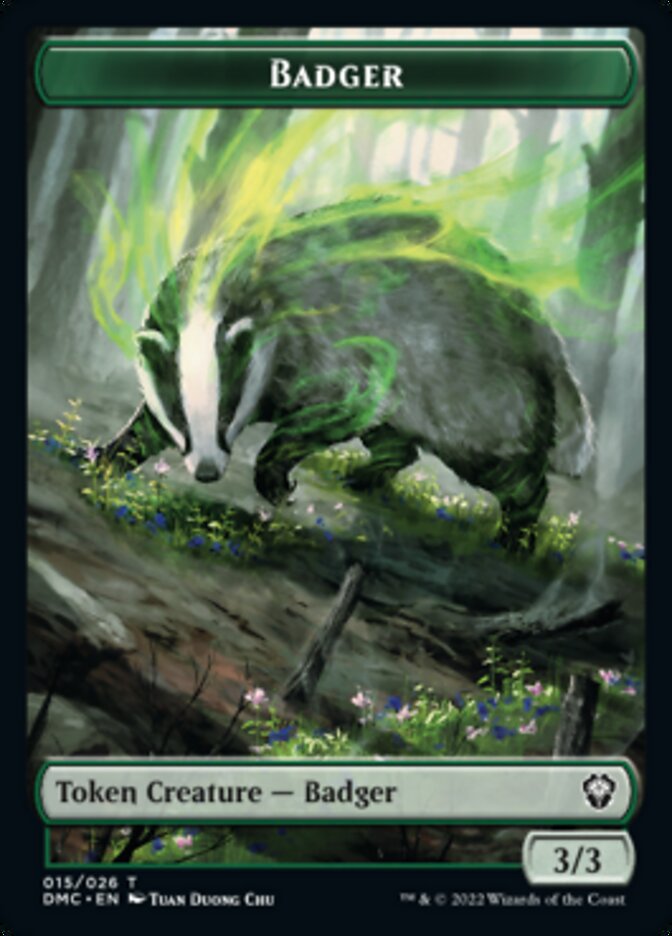 Badger Token [Dominaria United Commander Tokens] | Galactic Gamez