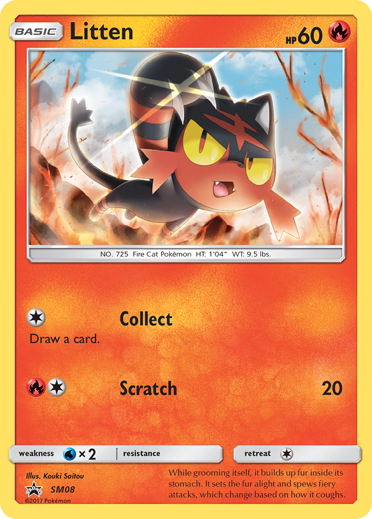 Litten (SM08) [Sun & Moon: Black Star Promos] | Galactic Gamez