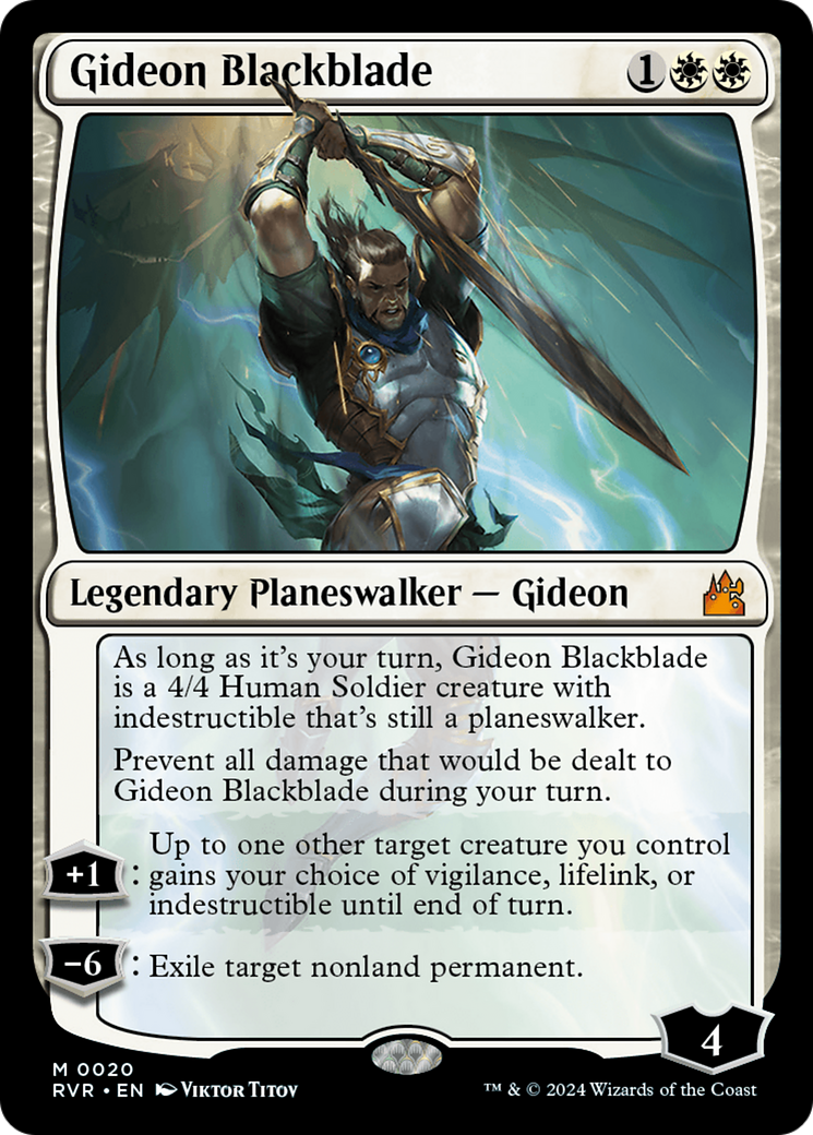Gideon Blackblade [Ravnica Remastered] | Galactic Gamez