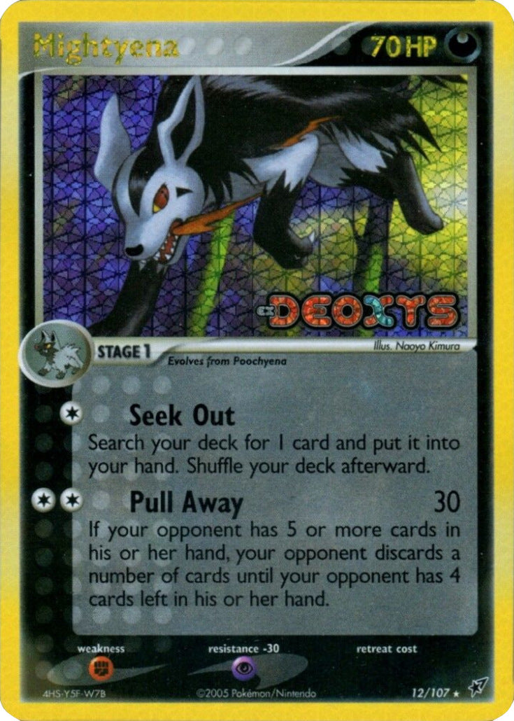 Mightyena (12/107) (Stamped) [EX: Deoxys] | Galactic Gamez