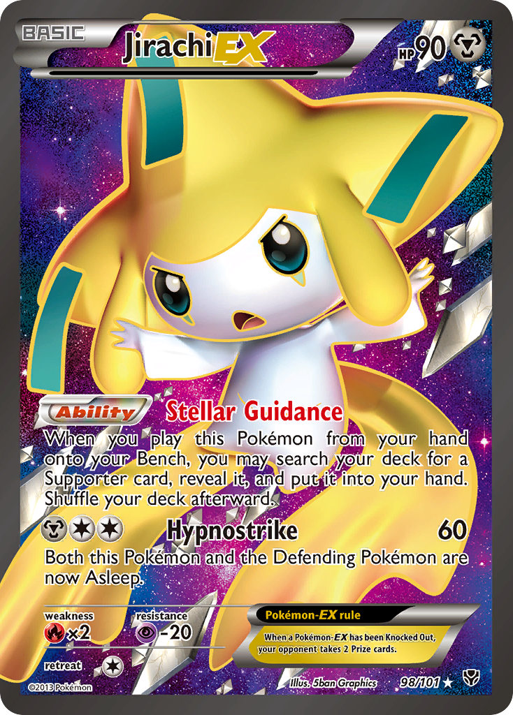 Jirachi EX (98/101) [Black & White: Plasma Blast] | Galactic Gamez