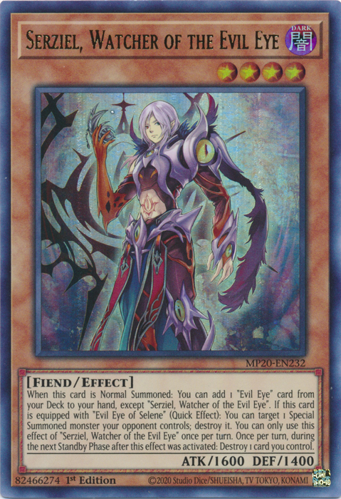 Serziel, Watcher of the Evil Eye [MP20-EN232] Ultra Rare | Galactic Gamez