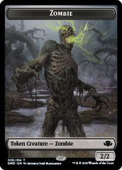 Zombie // Construct Double-Sided Token [Dominaria Remastered Tokens] | Galactic Gamez