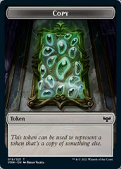 Copy // Treasure Double-sided Token [Innistrad: Crimson Vow Tokens] | Galactic Gamez