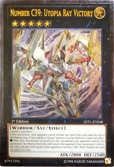 Number C39: Utopia Ray Victory (UTR) [JOTL-EN048] Ultimate Rare | Galactic Gamez