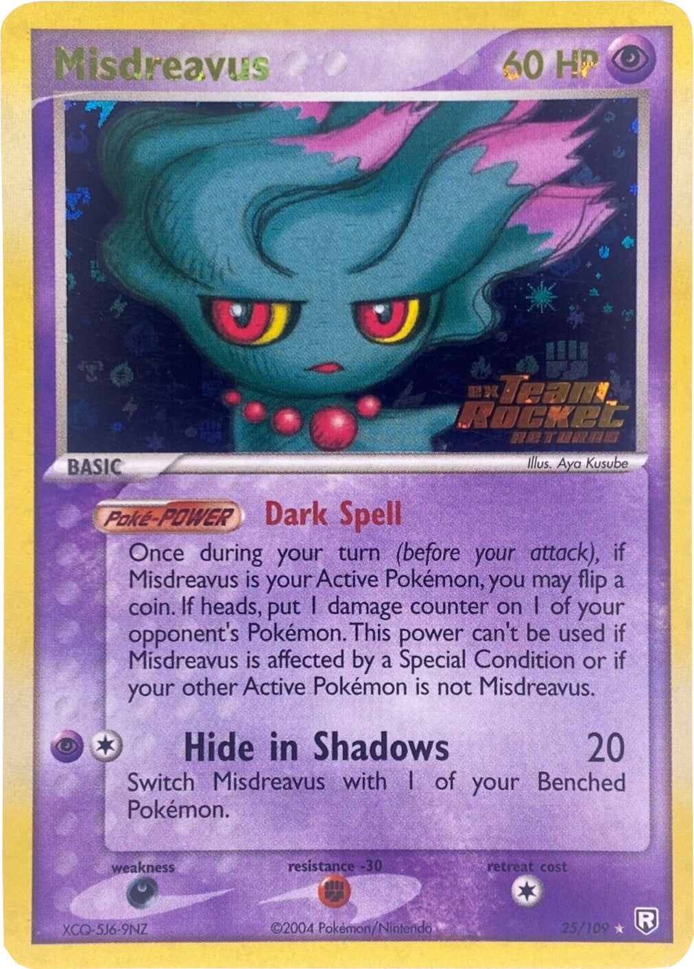 Misdreavus (25/109) (Stamped) [EX: Team Rocket Returns] | Galactic Gamez