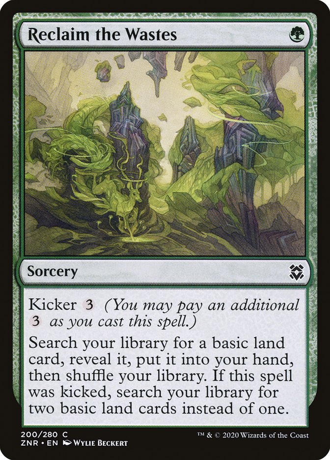 Reclaim the Wastes [Zendikar Rising] | Galactic Gamez