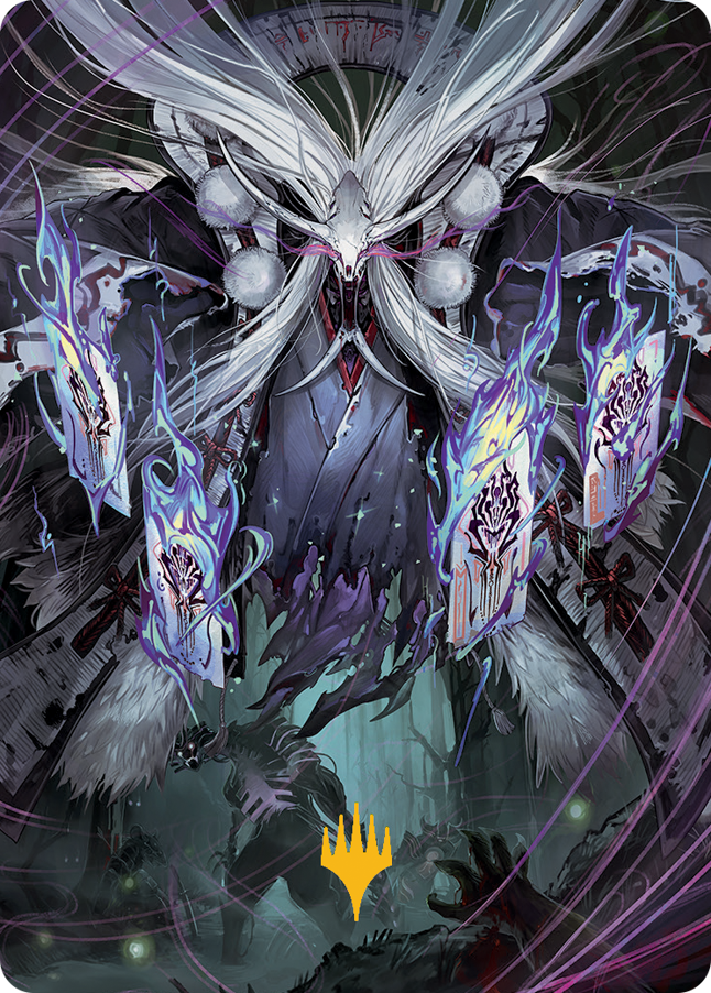 Horobi, Death's Wail Art Card (Gold-Stamped Signature) [March of the Machine Art Series] | Galactic Gamez