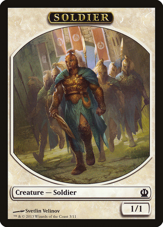 Soldier (3/11) [Theros Tokens] | Galactic Gamez