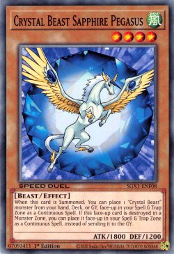 Crystal Beast Sapphire Pegasus [SGX1-ENF08] Common | Galactic Gamez