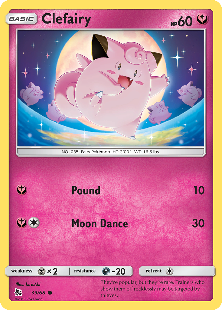 Clefairy (39/68) [Sun & Moon: Hidden Fates] | Galactic Gamez