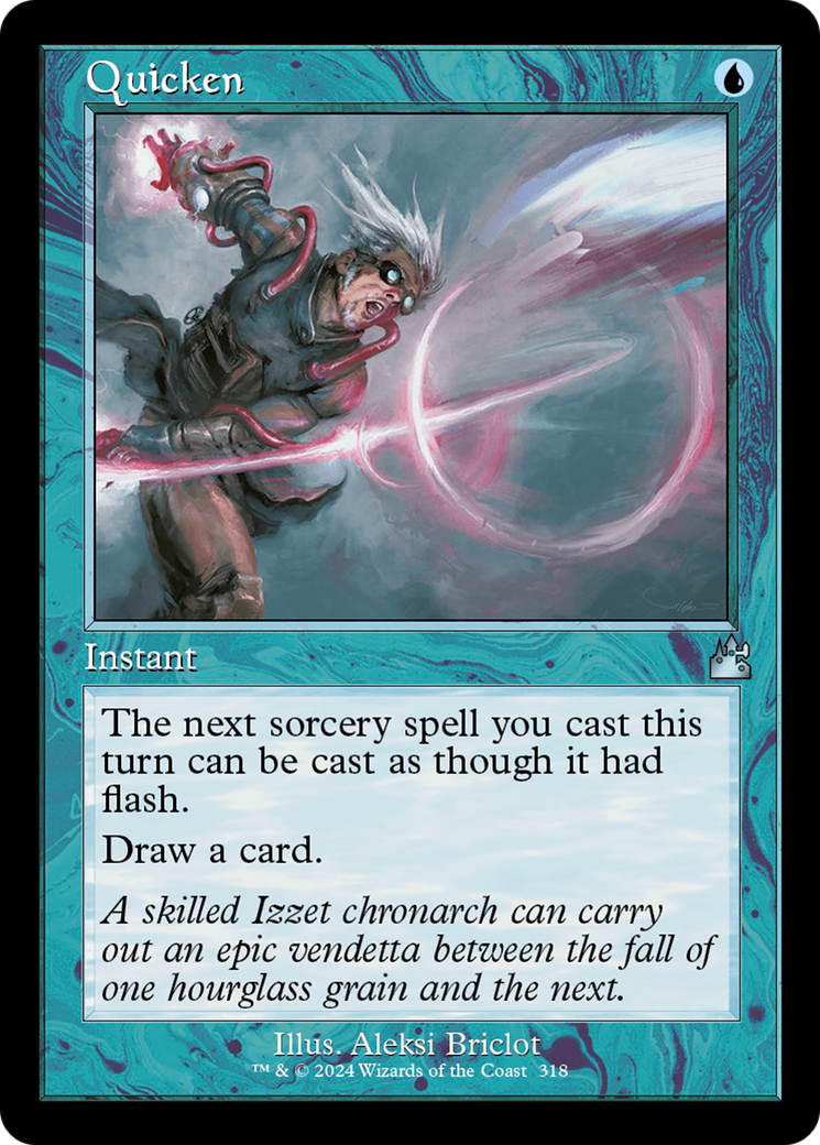 Quicken (Retro Frame) [Ravnica Remastered] | Galactic Gamez