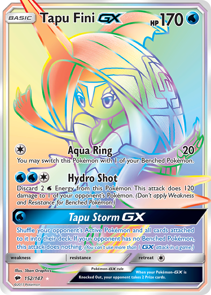 Tapu Fini GX (152/147) [Sun & Moon: Burning Shadows] | Galactic Gamez