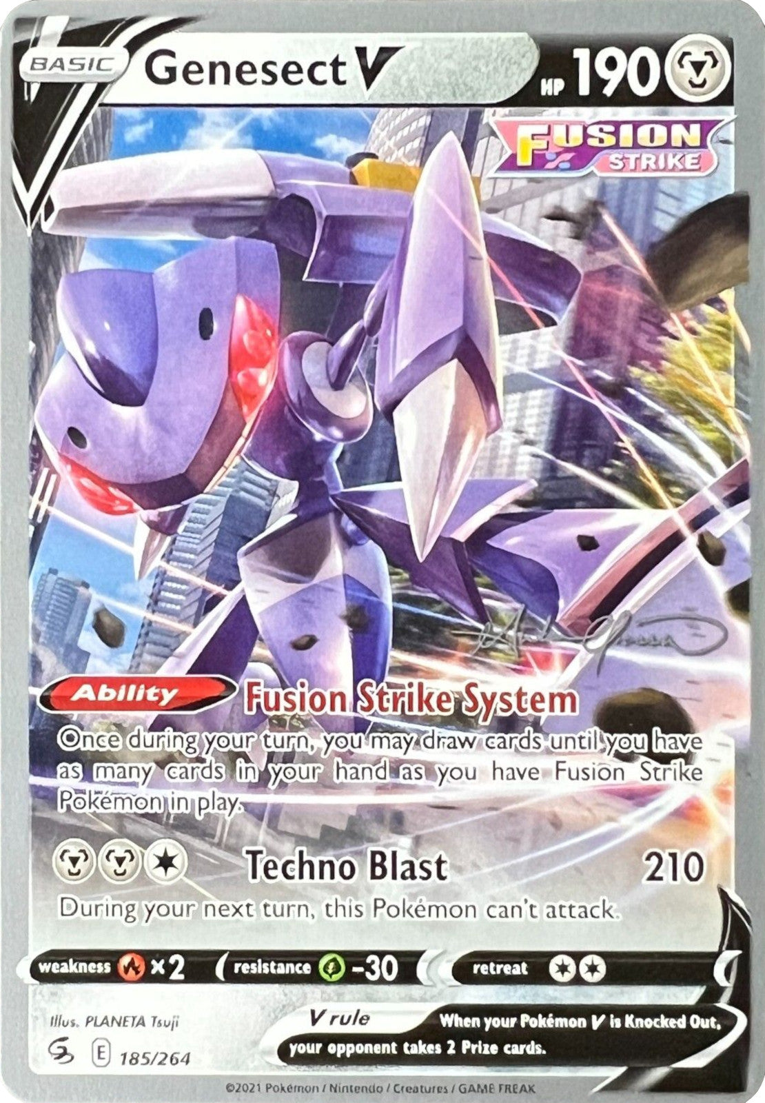 Genesect V (185/264) (The Shape of Mew - Andre Chiasson) [World Championships 2022] | Galactic Gamez