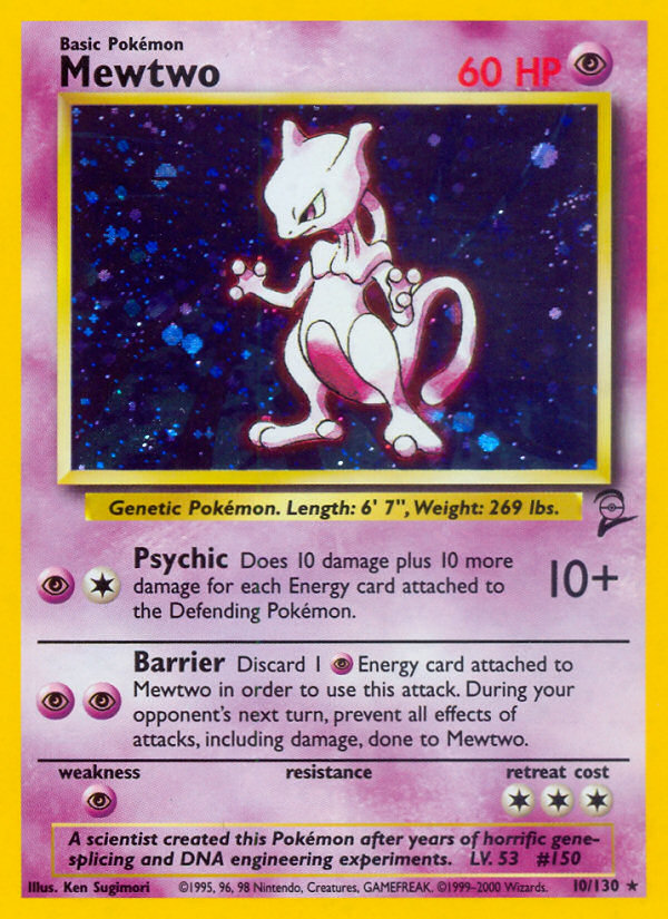 Mewtwo (10/130) [Base Set 2] | Galactic Gamez