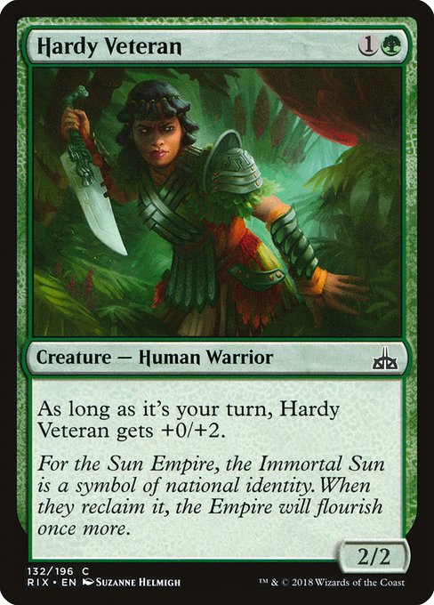 Hardy Veteran [Rivals of Ixalan] | Galactic Gamez