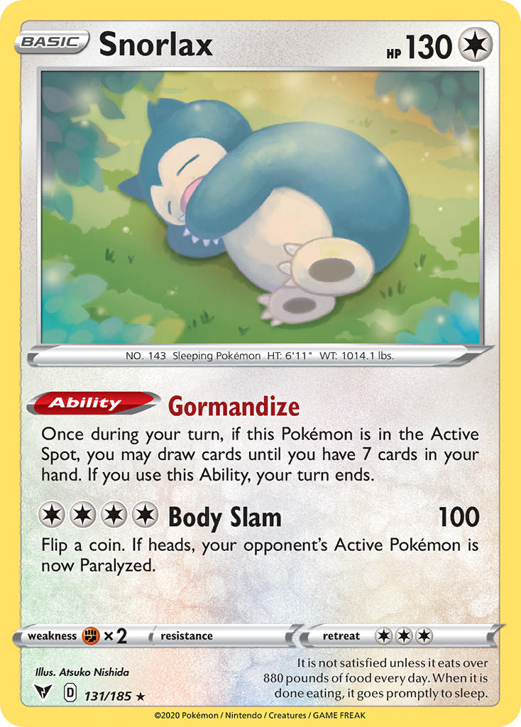 Snorlax (131/185) [Sword & Shield: Vivid Voltage] | Galactic Gamez