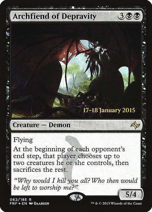 Archfiend of Depravity [Fate Reforged Promos] | Galactic Gamez