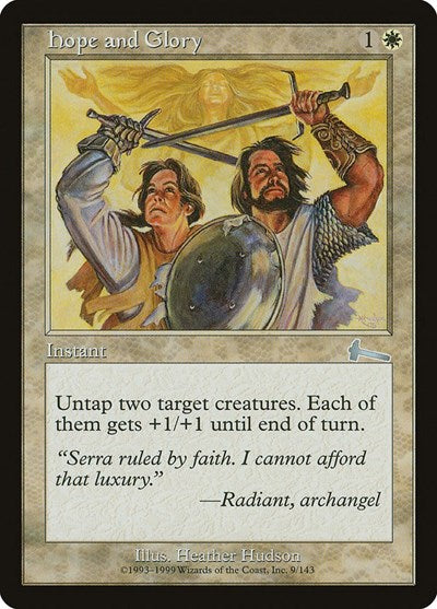 Hope and Glory [Urza's Legacy] | Galactic Gamez
