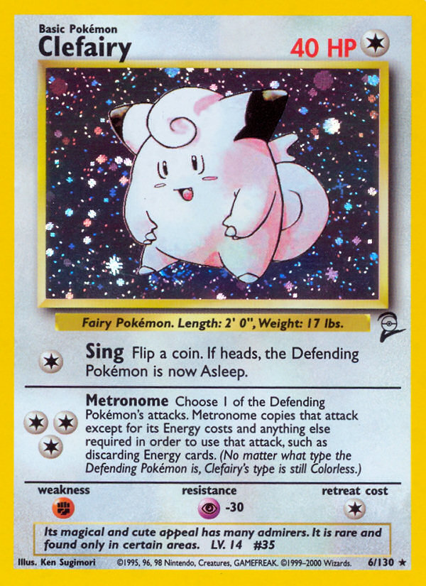 Clefairy (6/130) [Base Set 2] | Galactic Gamez