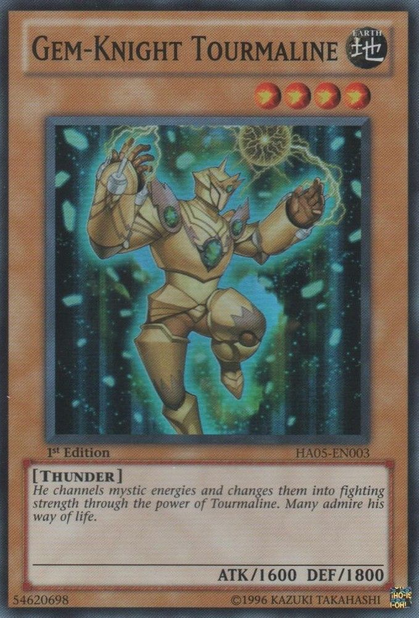 Gem-Knight Tourmaline [HA05-EN003] Super Rare | Galactic Gamez