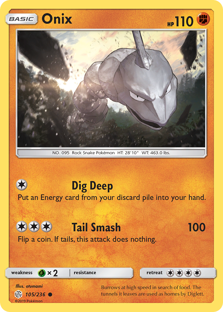 Onix (105/236) [Sun & Moon: Cosmic Eclipse] | Galactic Gamez