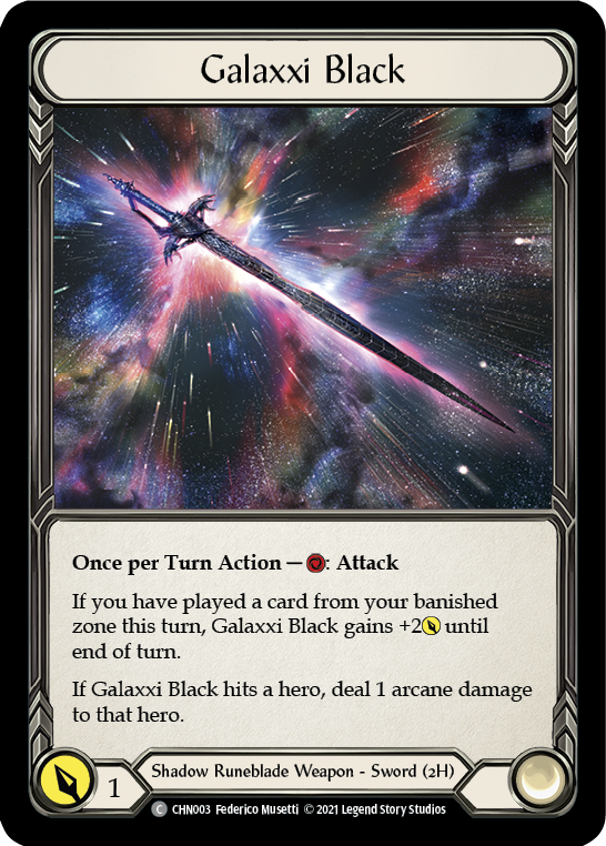 Galaxxi Black [CHN003] (Monarch Chane Blitz Deck) | Galactic Gamez