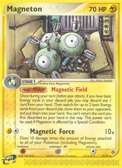 Magneton (17/97) [EX: Dragon] | Galactic Gamez