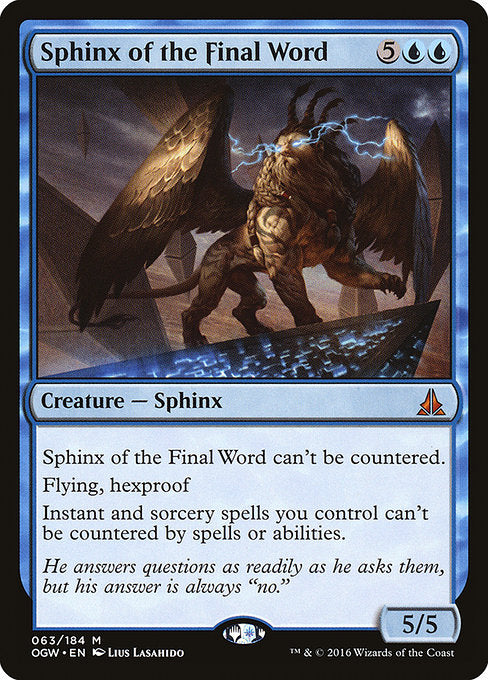 Sphinx of the Final Word [Oath of the Gatewatch] | Galactic Gamez