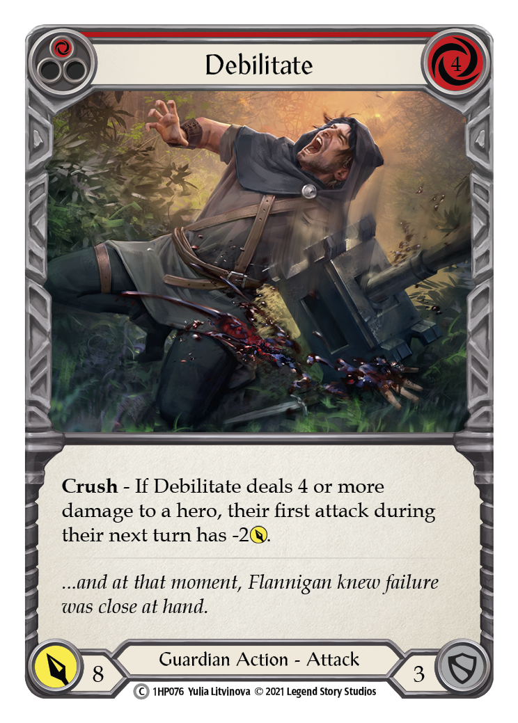 Debilitate (Red) [1HP076] | Galactic Gamez