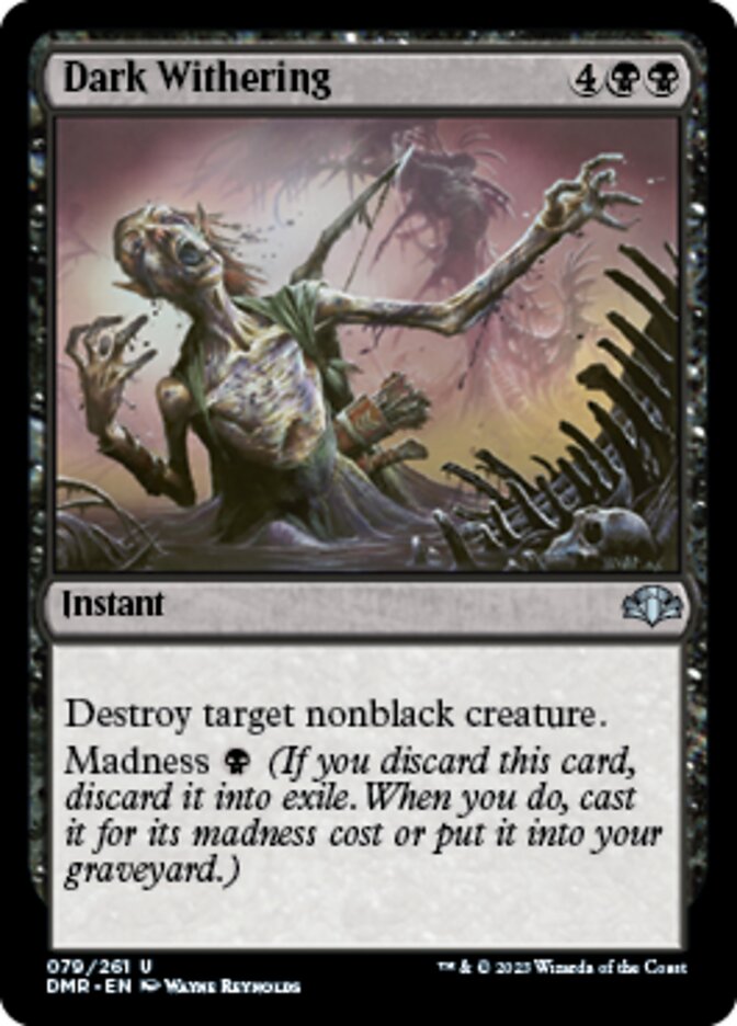 Dark Withering [Dominaria Remastered] | Galactic Gamez