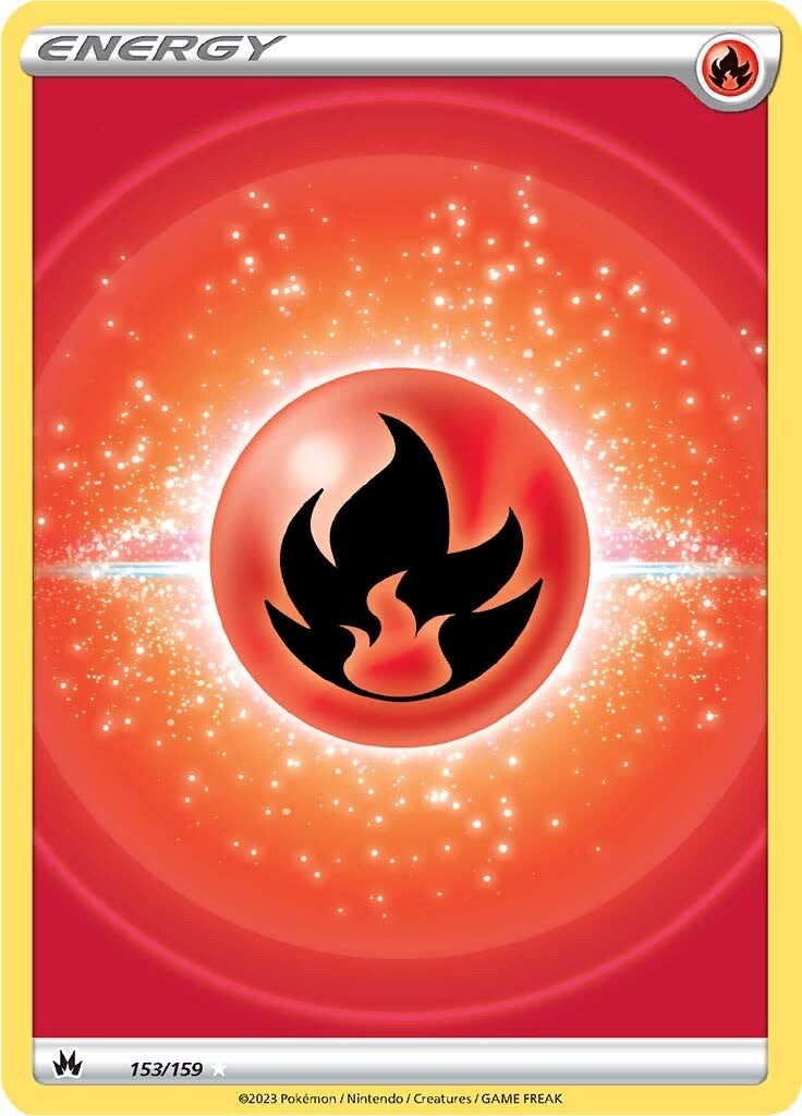 Fire Energy (153/159) (Texture Full Art) [Sword & Shield: Crown Zenith] | Galactic Gamez