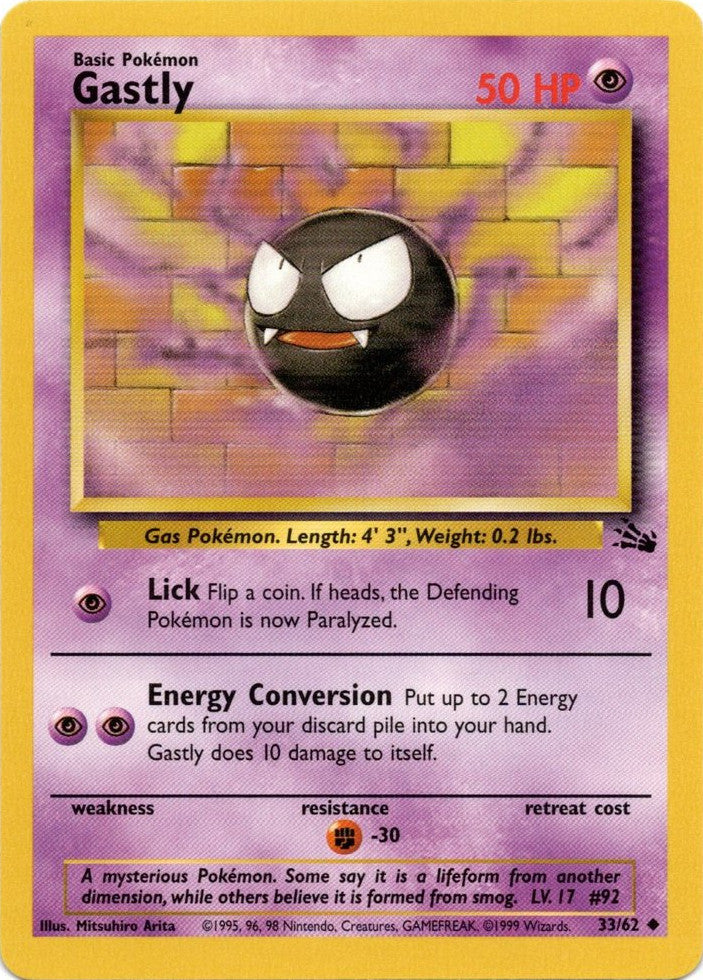 Gastly (33/62) [Fossil Unlimited] | Galactic Gamez