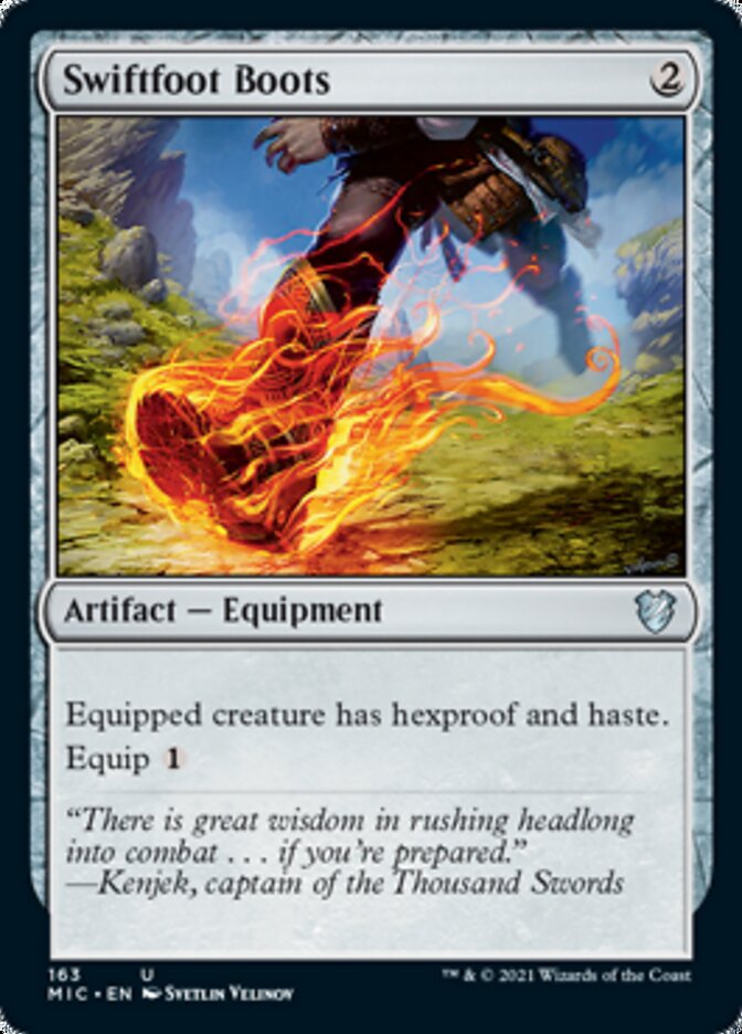 Swiftfoot Boots [Innistrad: Midnight Hunt Commander] | Galactic Gamez