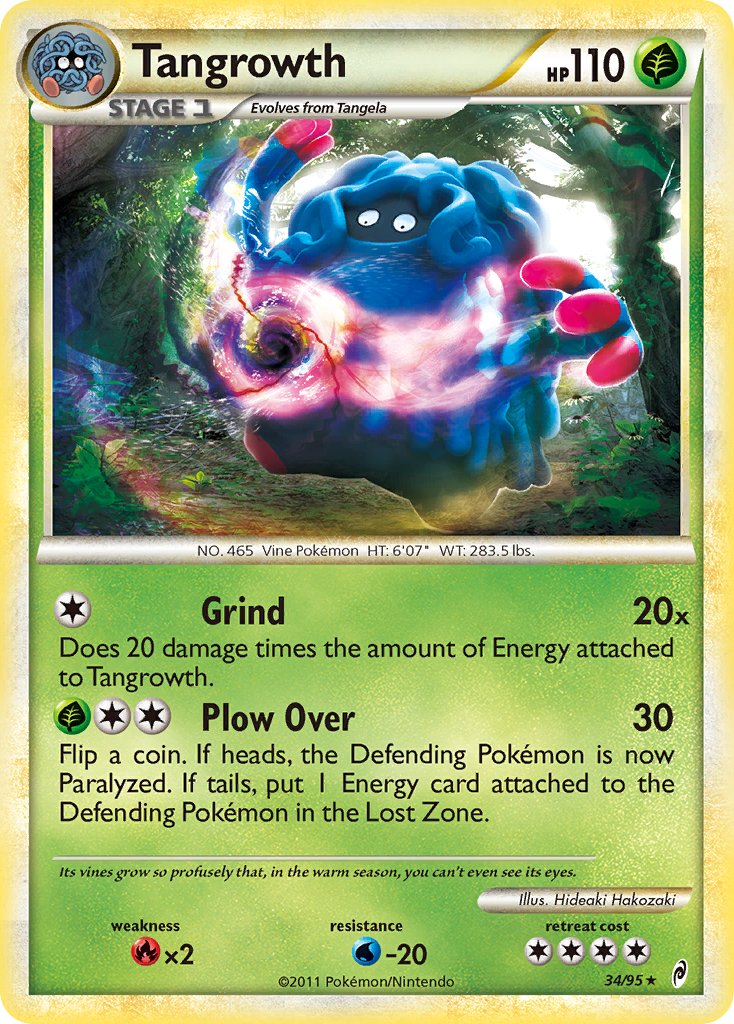 Tangrowth (34/95) (Theme Deck Exclusive) [HeartGold & SoulSilver: Call of Legends] | Galactic Gamez