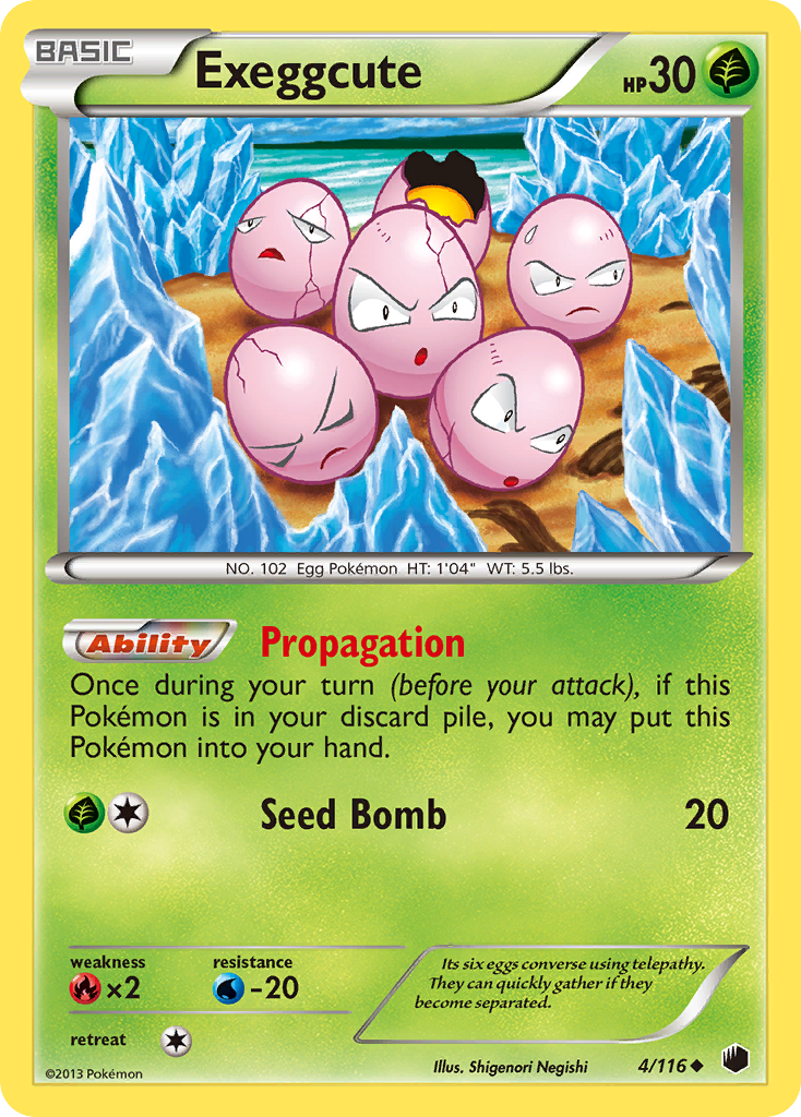 Exeggcute (4/116) [Black & White: Plasma Freeze] | Galactic Gamez