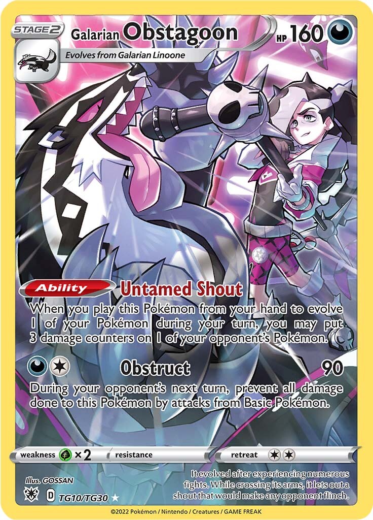 Galarian Obstagoon (TG10/TG30) [Sword & Shield: Astral Radiance] | Galactic Gamez