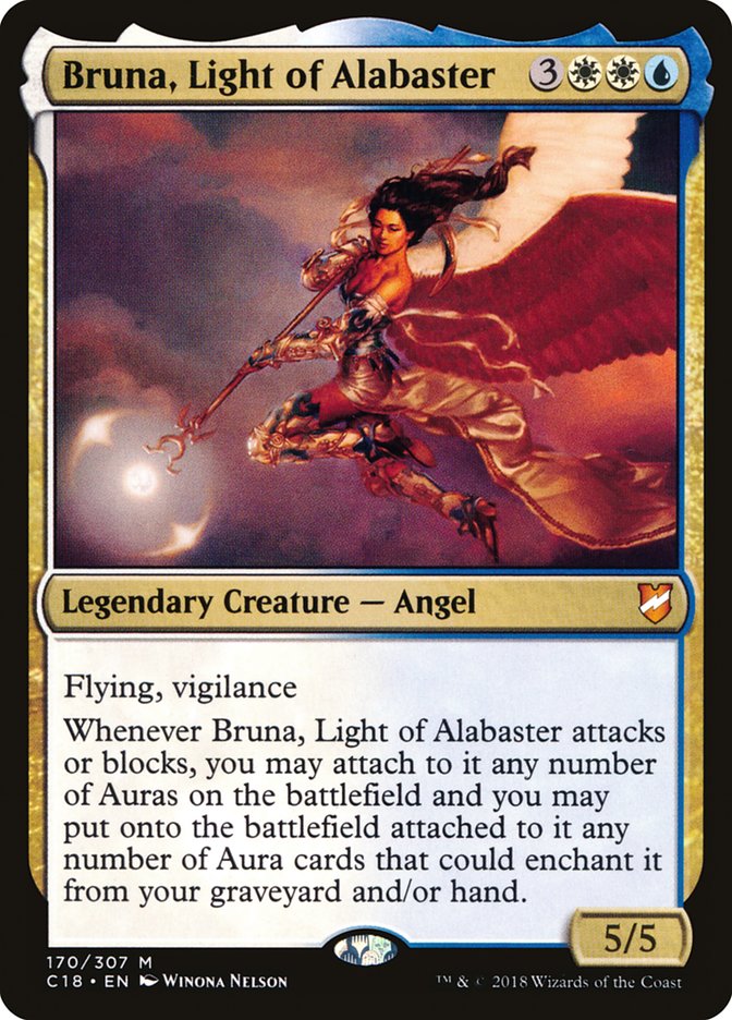 Bruna, Light of Alabaster (Oversized) [Commander 2018 Oversized] | Galactic Gamez