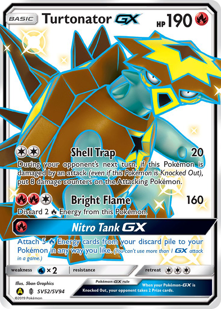 Turtonator GX (SV52/SV94) [Sun & Moon: Hidden Fates - Shiny Vault] | Galactic Gamez