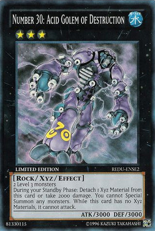 Number 30: Acid Golem of Destruction [REDU-ENSE2] Super Rare | Galactic Gamez