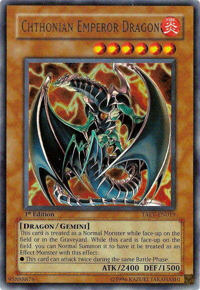 Chthonian Emperor Dragon [TAEV-EN019] Ultra Rare | Galactic Gamez