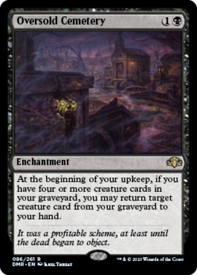 Oversold Cemetery [Dominaria Remastered] | Galactic Gamez