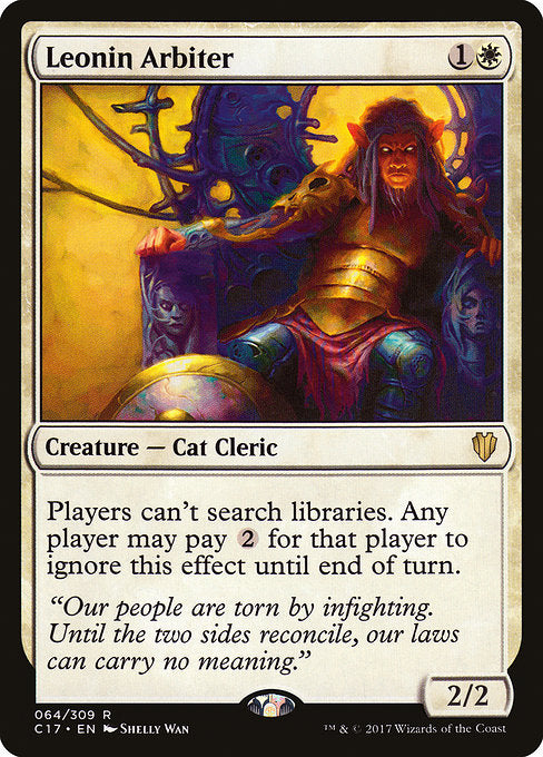 Leonin Arbiter [Commander 2017] | Galactic Gamez