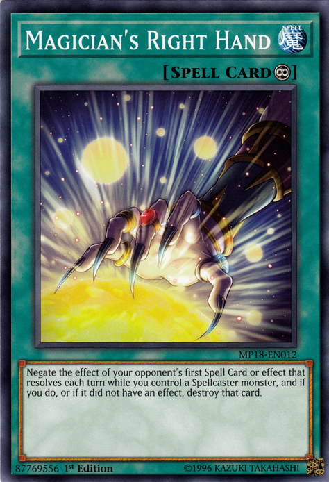 Magician's Right Hand [MP18-EN012] Common | Galactic Gamez