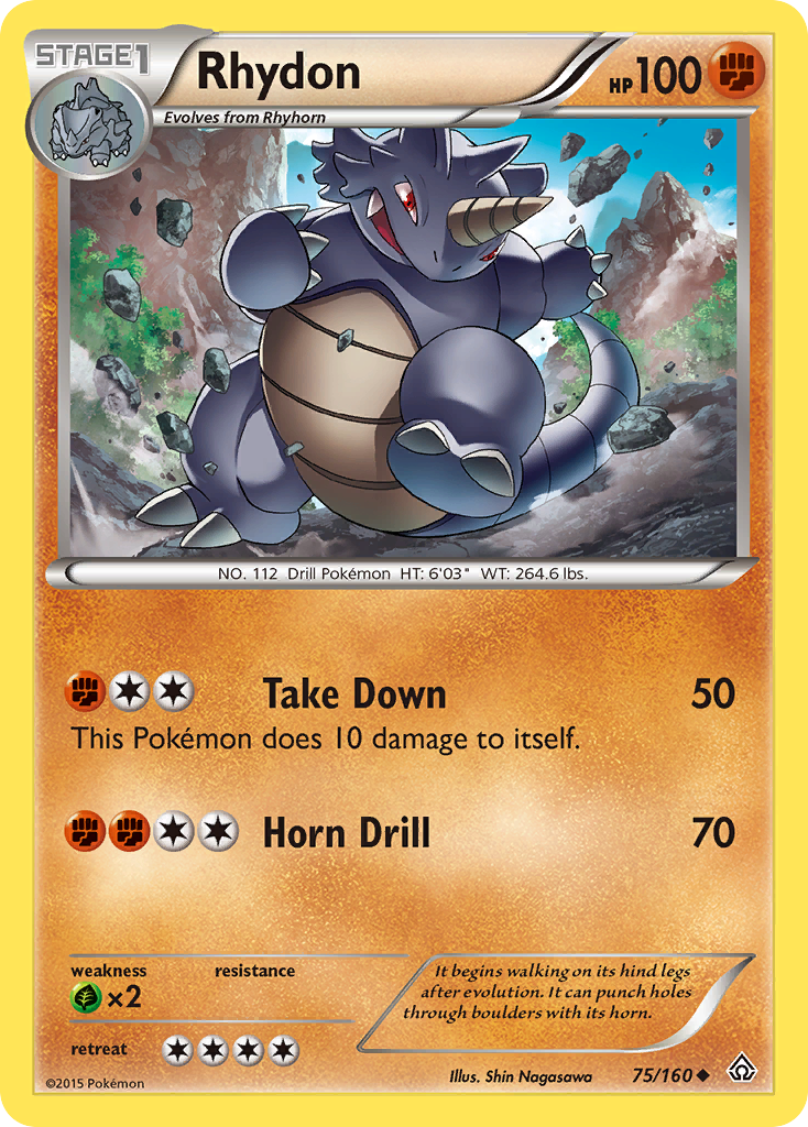 Rhydon (75/160) [XY: Primal Clash] | Galactic Gamez