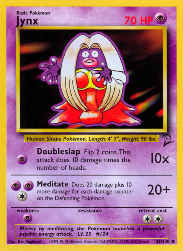 Jynx (45/130) [Base Set 2] | Galactic Gamez