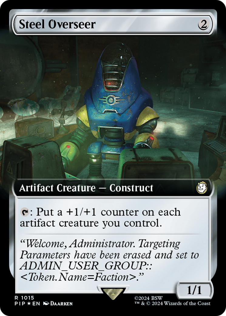 Steel Overseer (Extended Art) (Surge Foil) [Fallout] | Galactic Gamez