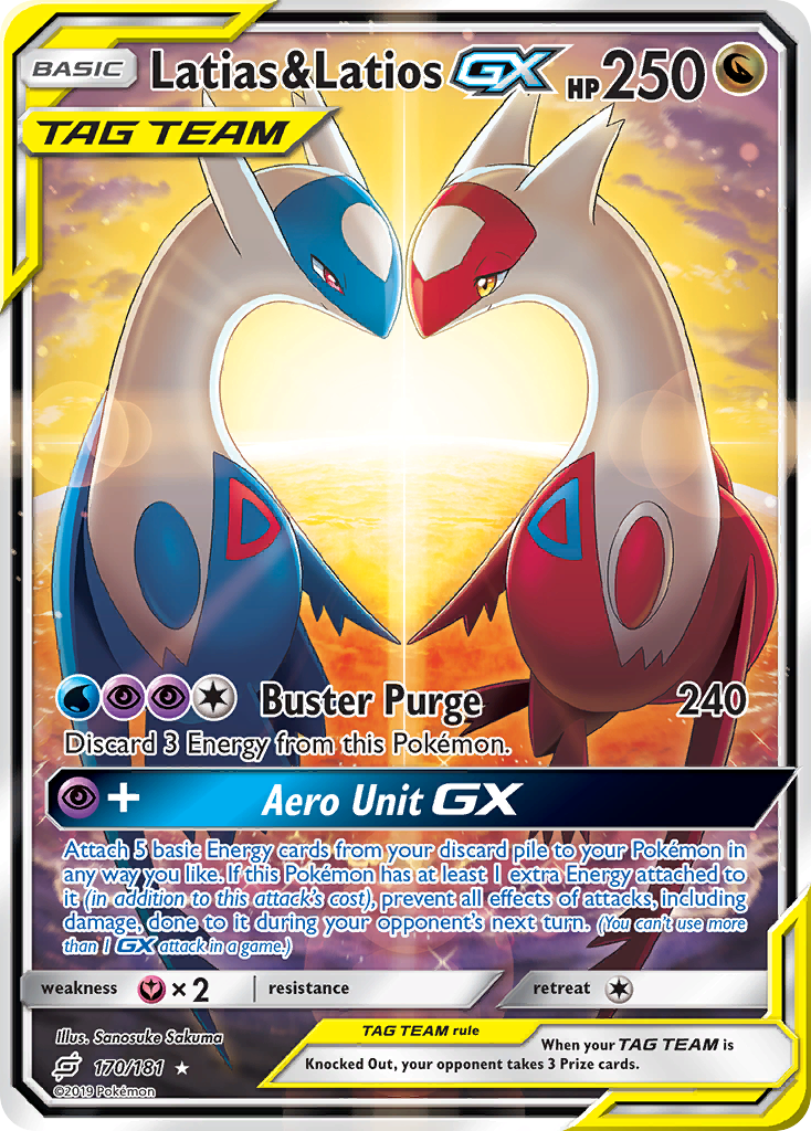 Latias & Latios GX (170/181) [Sun & Moon: Team Up] | Galactic Gamez